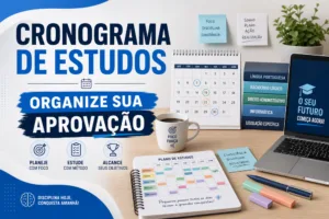 cronograma de estudos para concursos