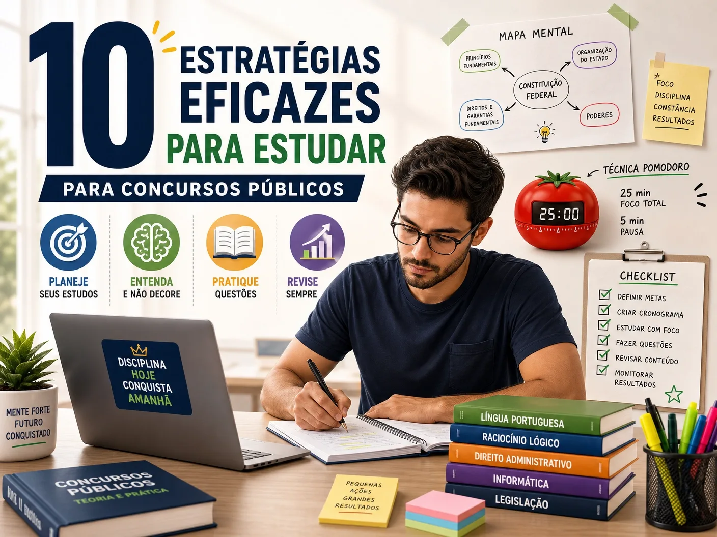 Como Estudar para Concursos Públicos: 10 Estratégias Eficazes