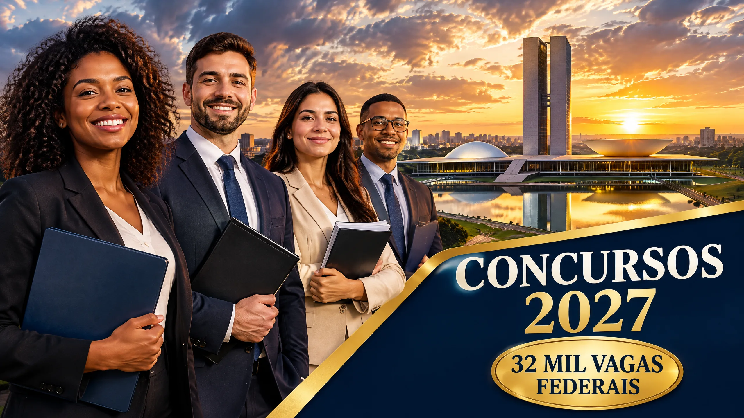 Concursos 2027: PLOA prevê 32 mil vagas federais; veja lista