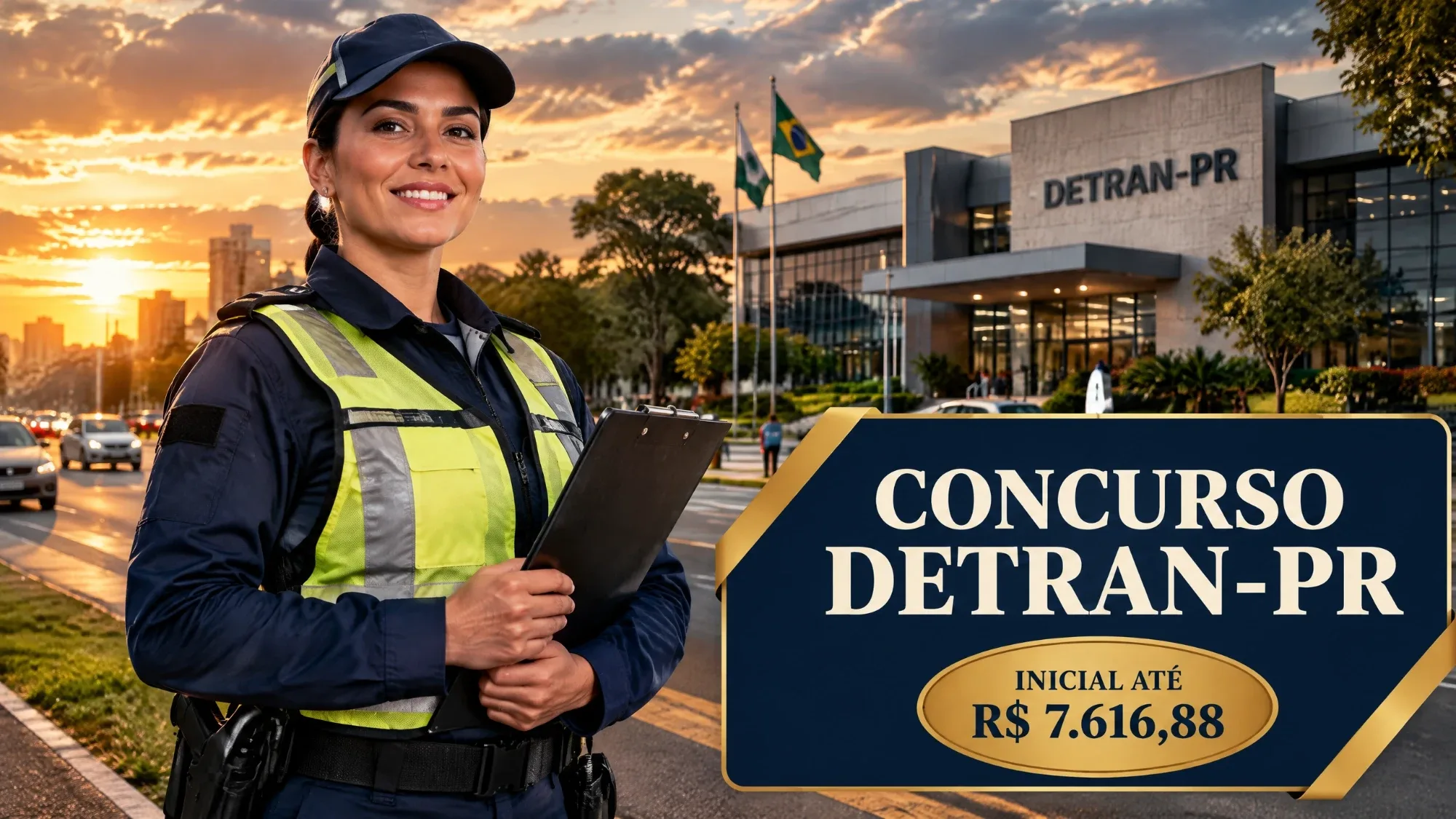 Concurso Detran PR: banca definida e inicial de até R$ 7,6 mil